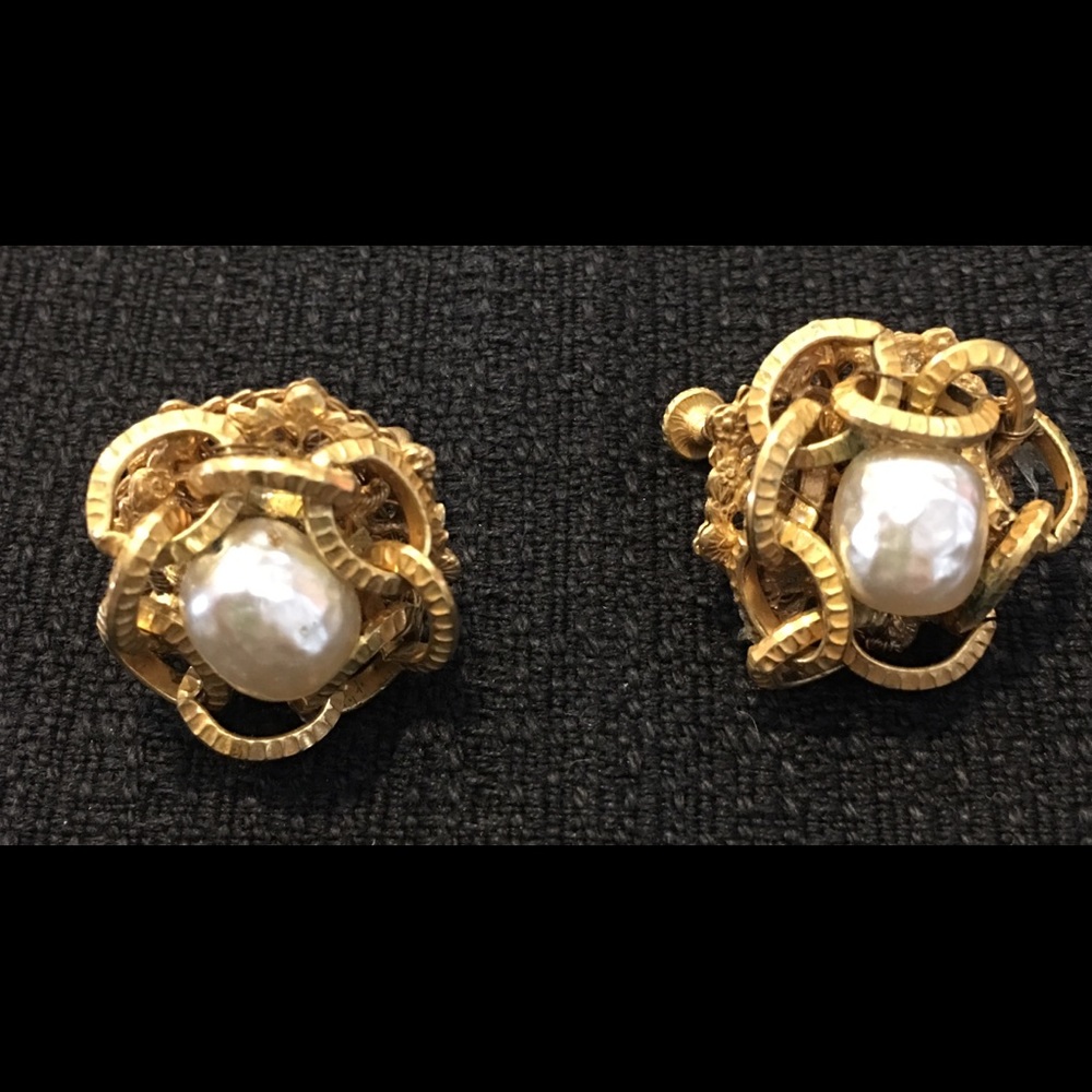 Vintage Miriam Haskell earrings